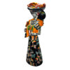 Catrina Calada Con Mariposas De Ceramica 027- Dia De Muertos - Imagen 5